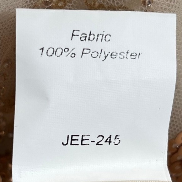 Jessakae Collection Moonlight Dress Sequin Ruffle Neck Party Cocktail Medium - Picture 16 of 16